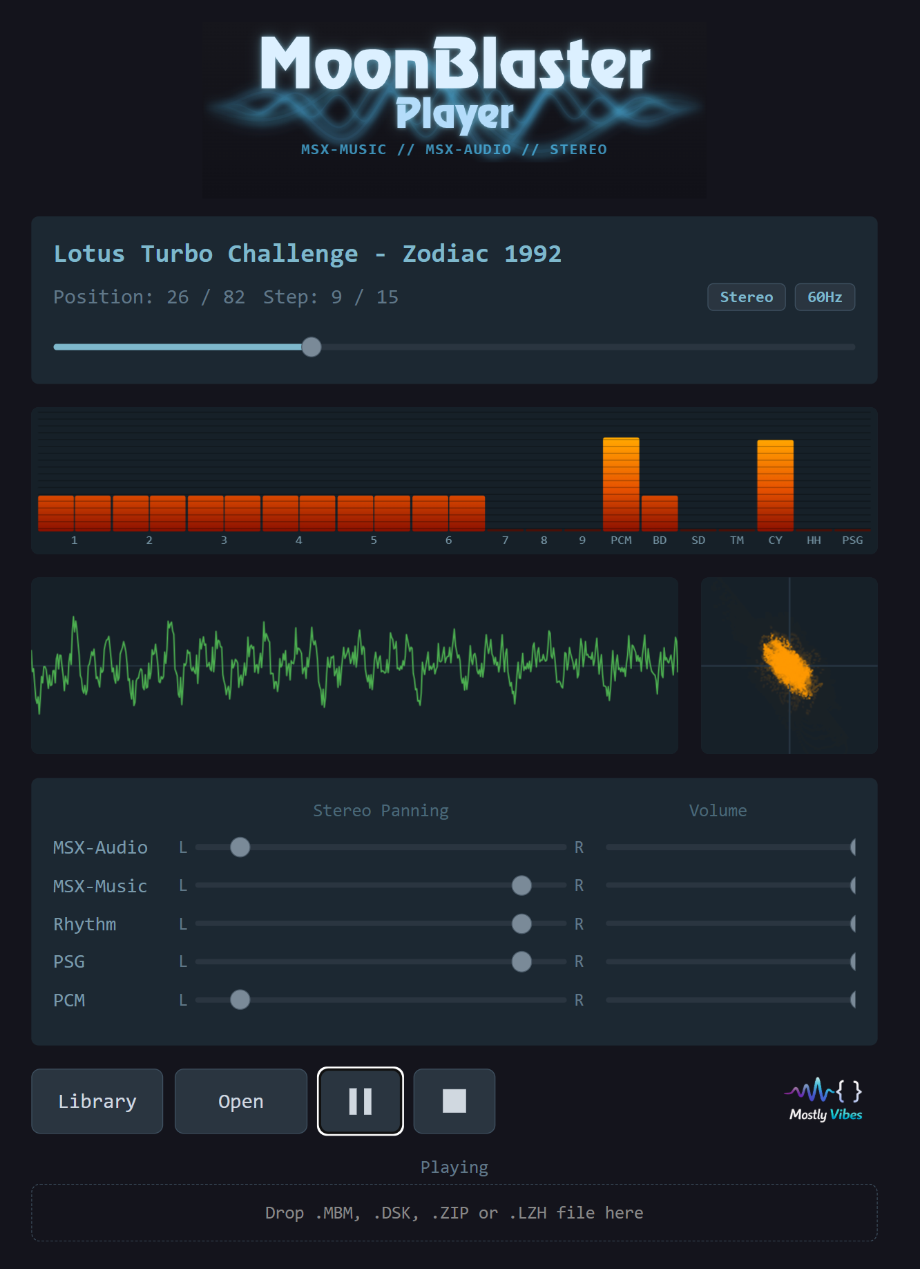 MBM Web Player on desktop